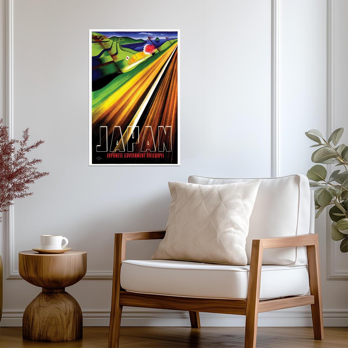 Vintage Japanese Government Railways | Travel Poster | Japan Tourism Wall Art
