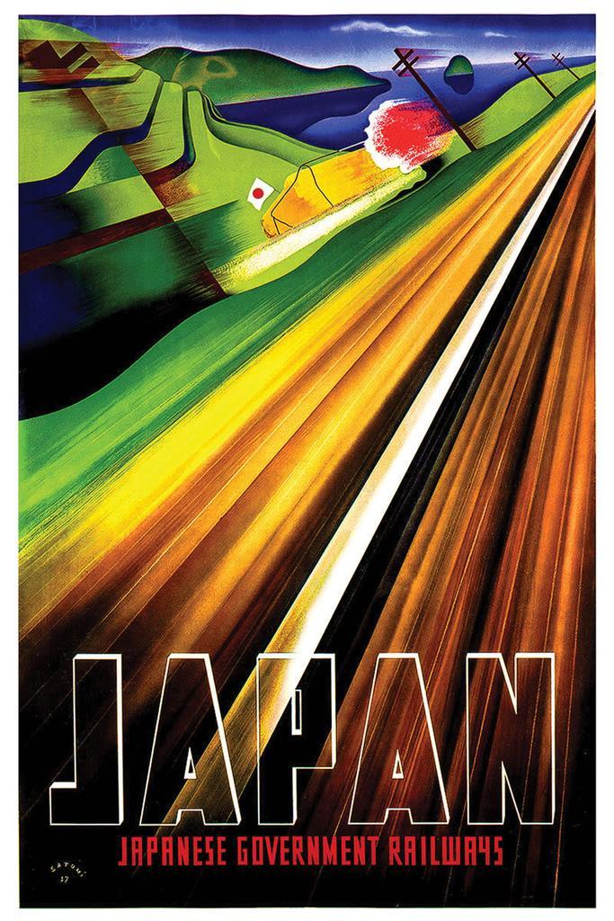 Vintage Japanese Government Railways | Travel Poster | Japan Tourism Wall Art