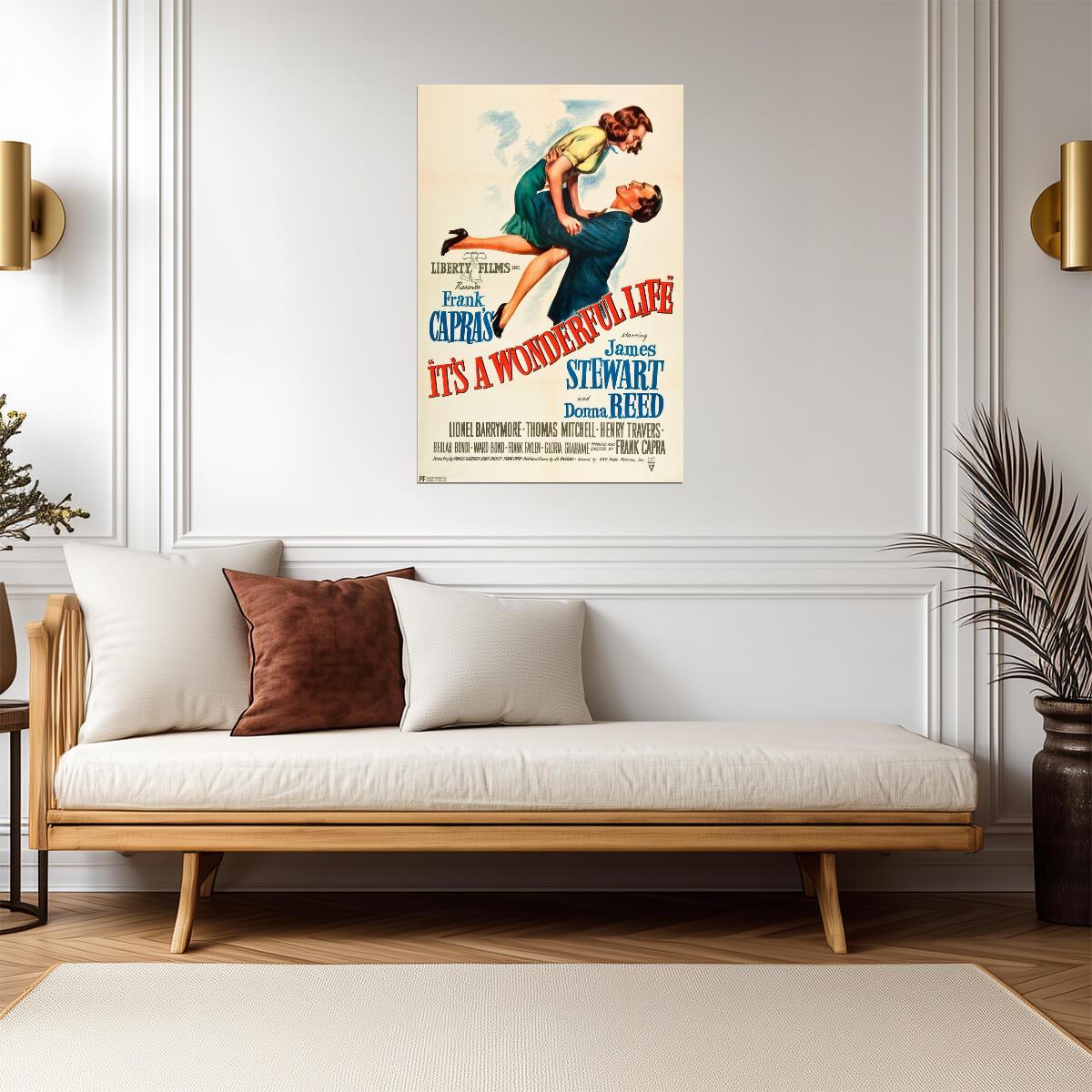 It's A Wonderful Life 1946 | Vintage Christmas Movie Poster - Movies & TV Poster