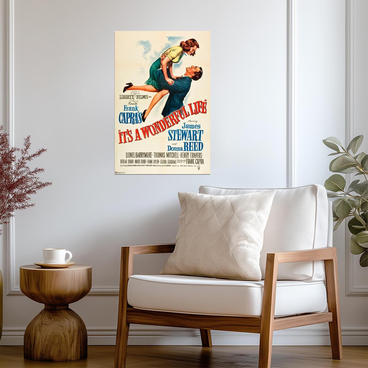 It's A Wonderful Life 1946 | Vintage Christmas Movie Poster - Movies & TV Poster