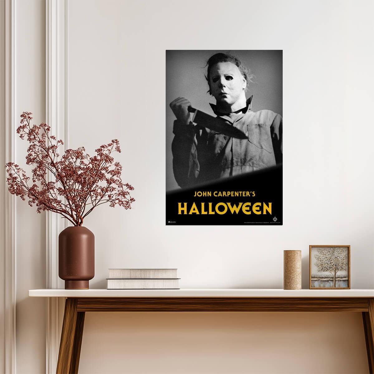 Halloween 1978 | Michael Myers Mask Poster | John Carpenter Horror Movie - Movies & TV Poster