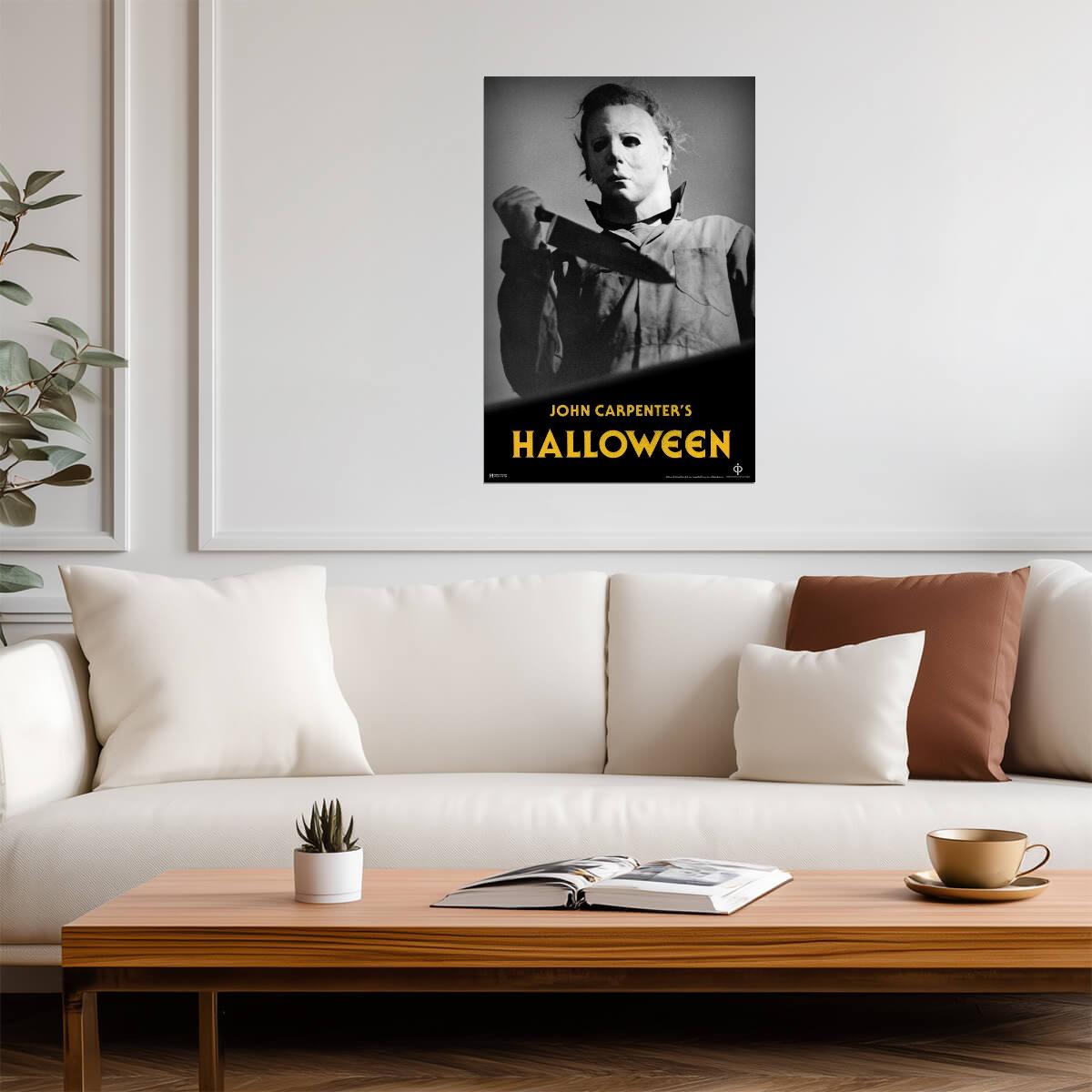 Halloween 1978 | Michael Myers Mask Poster | John Carpenter Horror Movie - Movies & TV Poster