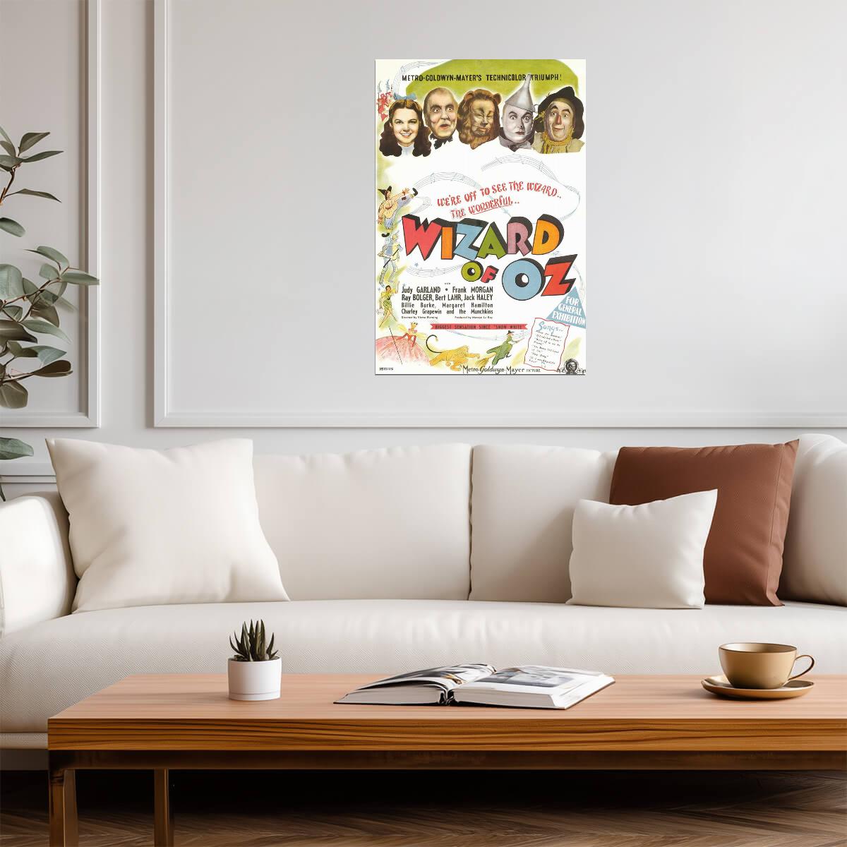 The Wizard of Oz 1939 | Judy Garland as Dorothy | Classic Movie Poster - Movies & TV Poster