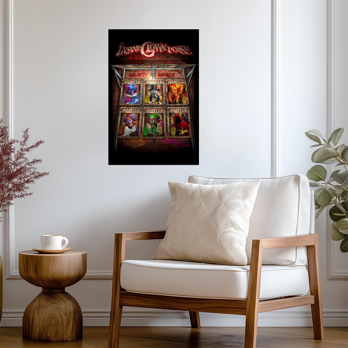 Insane Clown Posse (ICP) "Bounty Board" | Wanted Signs Collage | Music Fan Art Poster - Music Poster