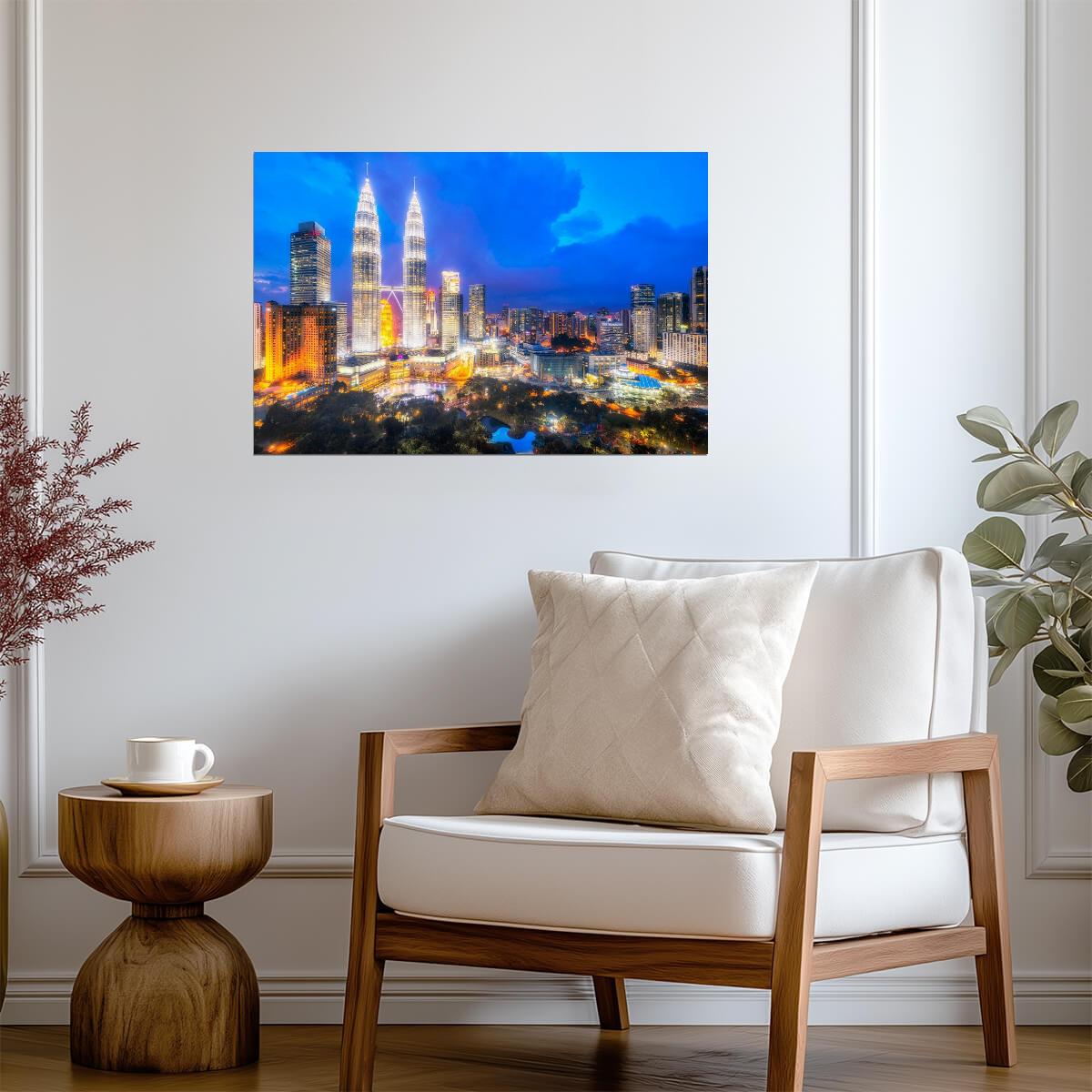 Kuala Lumpur Urban Skyline at Sunset | Malaysia Cityscape Photography | Travel Poster - Photography Poster