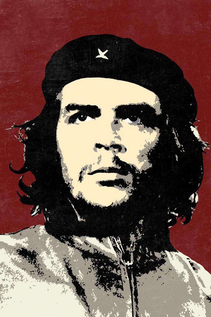 Che Guevara Pop Art Portrait | Stylized Revolutionary Art | Red and Black Graphic Poster - Graphic & Art Poster