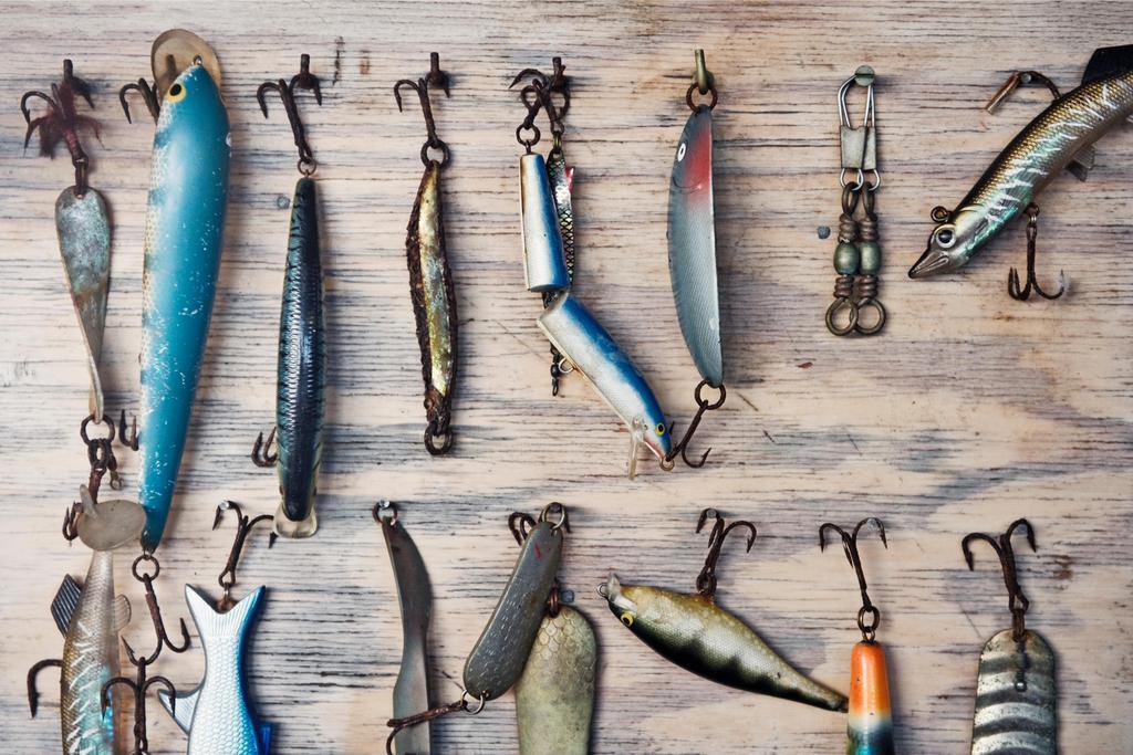Trolling Spoons Fishing Lures Display | Angler Hobby Photography | Fishing Poster - Photography Poster