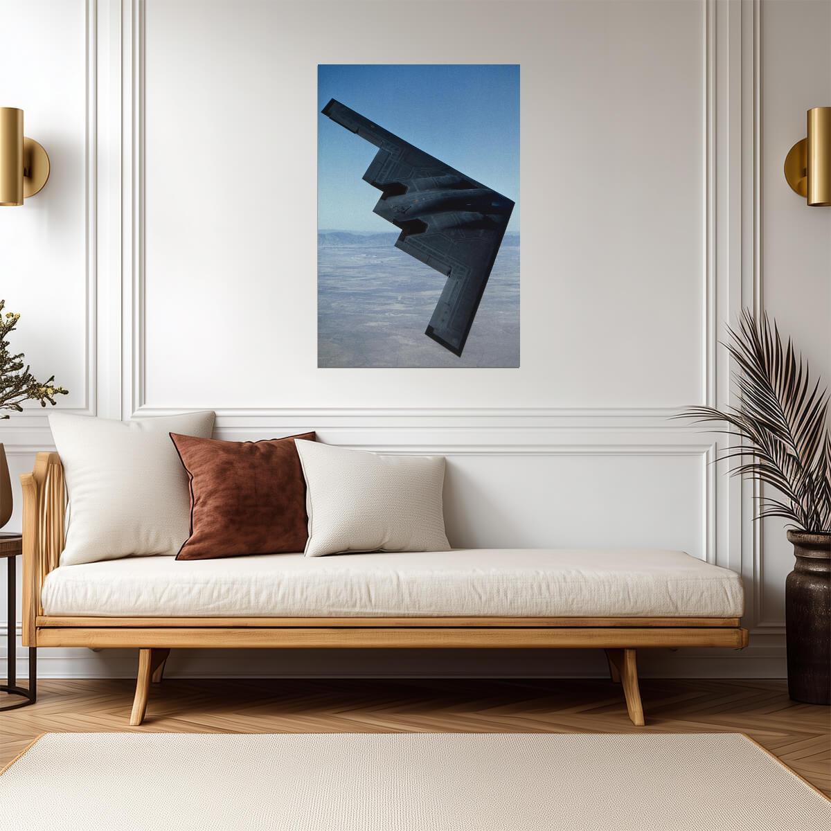 Northrop B-2 Stealth Bomber in Flight | Aviation Photography | Military Aircraft Poster - Cars Poster