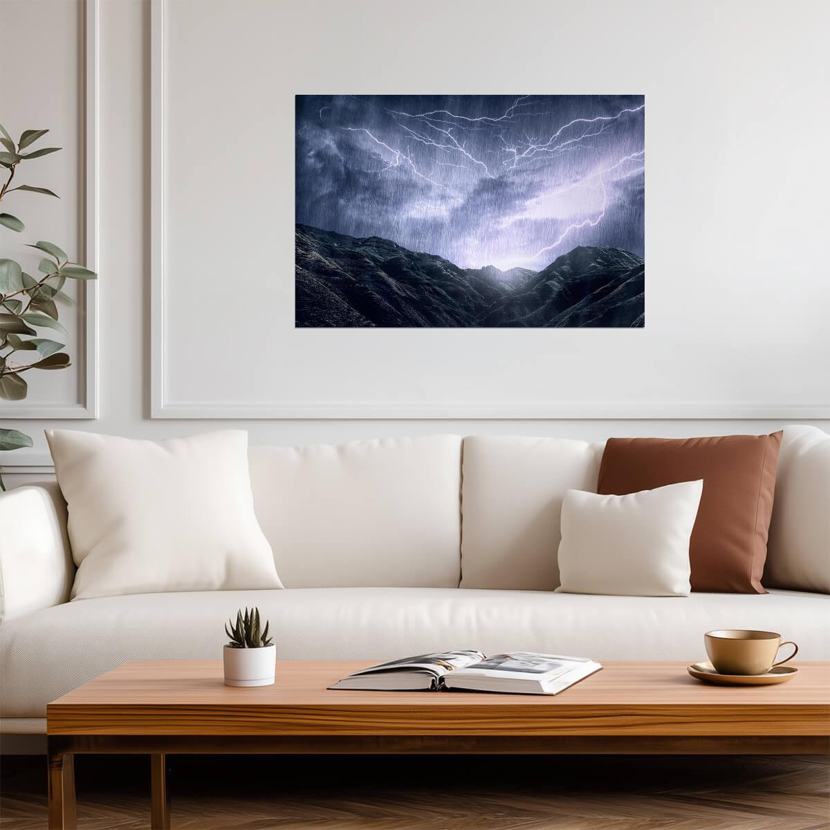 Mother Nature's Rage | Stormy Landscape Photography | Powerful Nature Poster - Photography Poster