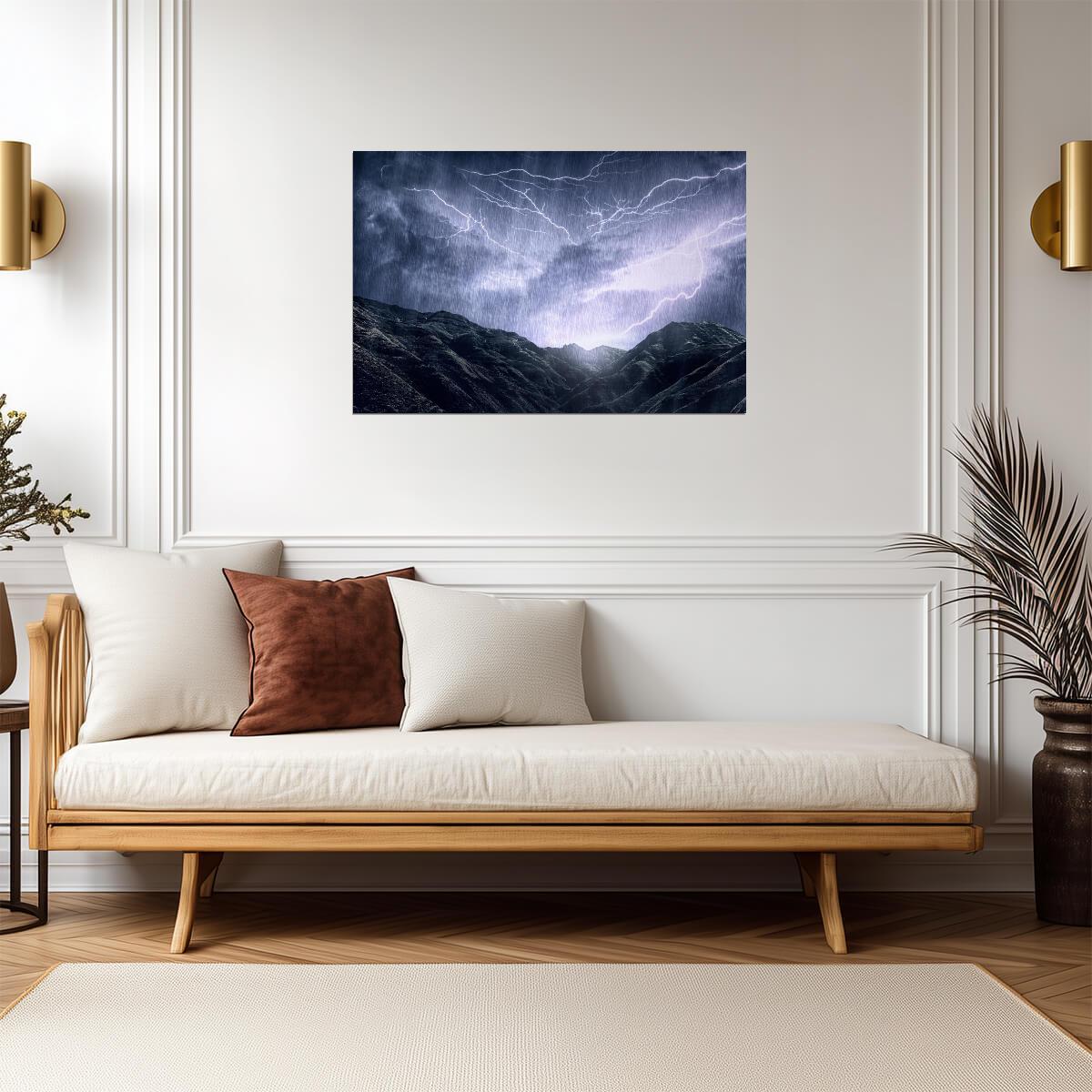 Mother Nature's Rage | Stormy Landscape Photography | Powerful Nature Poster - Photography Poster