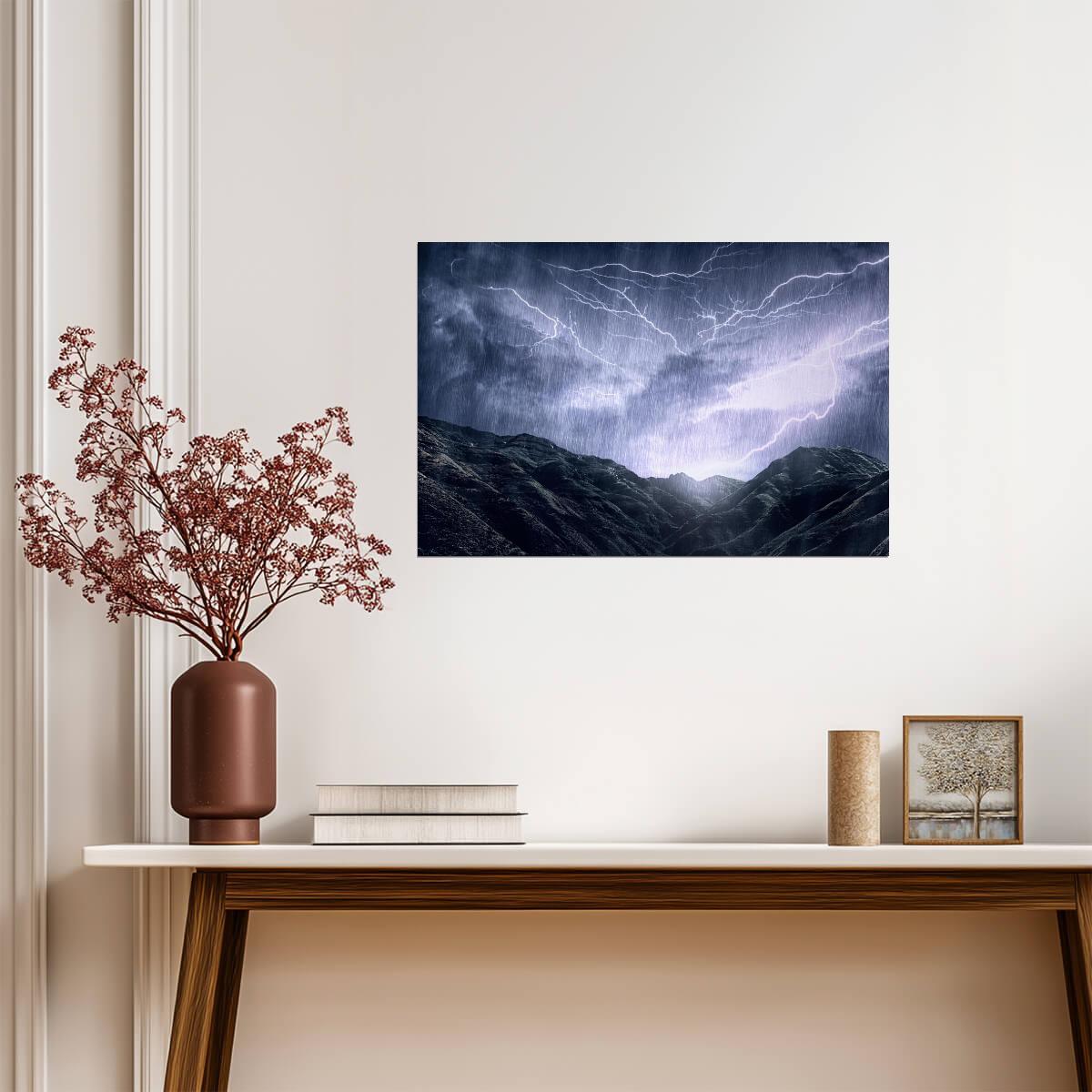 Mother Nature's Rage | Stormy Landscape Photography | Powerful Nature Poster - Photography Poster
