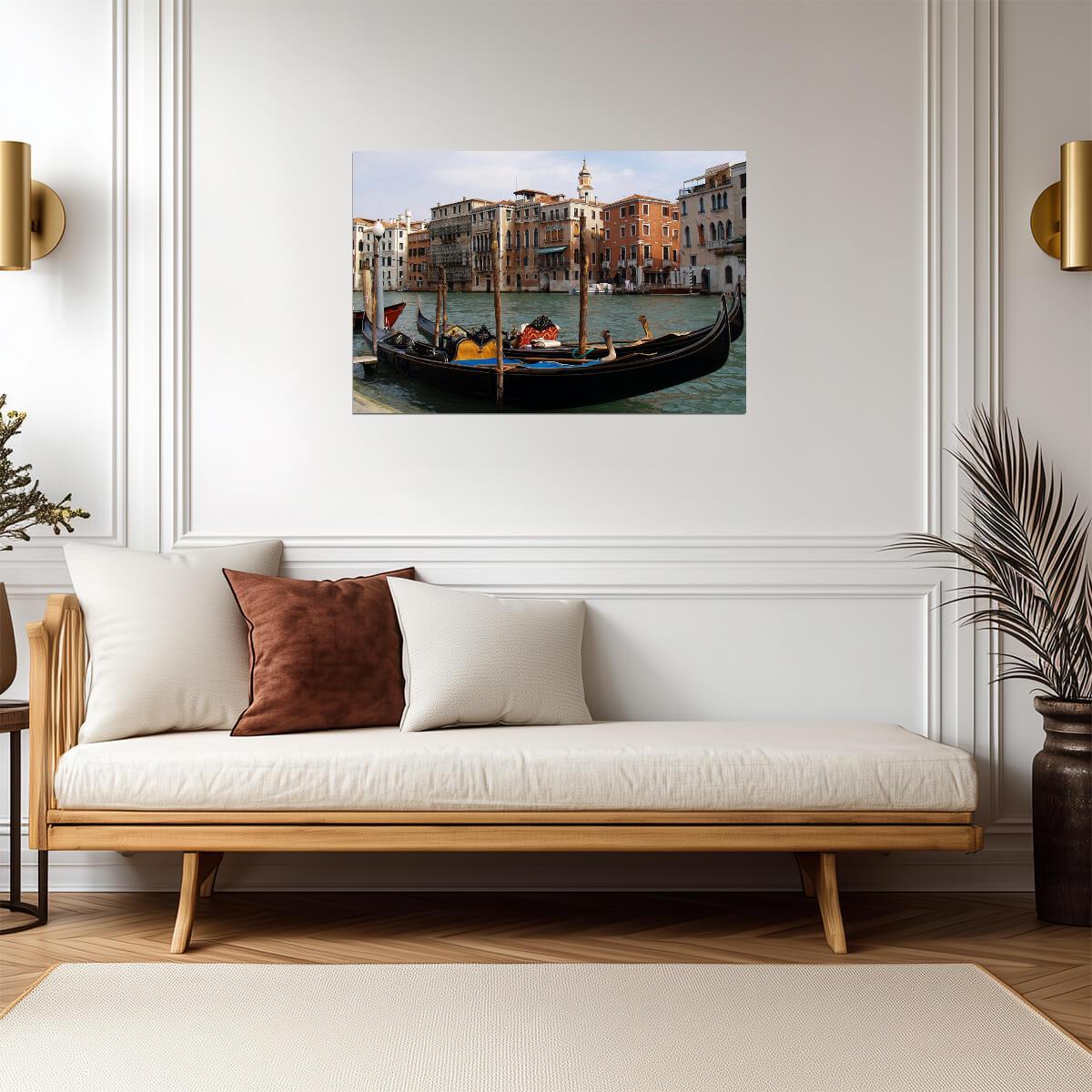 Gondola in the Canals of Venice | Italy Photography Print | European Travel Poster - Photography Poster