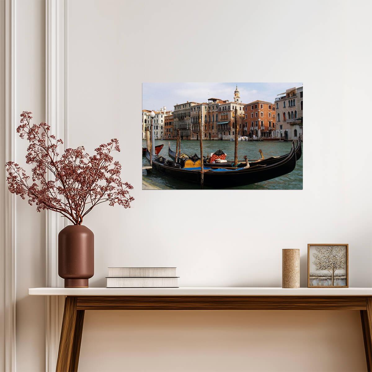 Gondola in the Canals of Venice | Italy Photography Print | European Travel Poster - Photography Poster