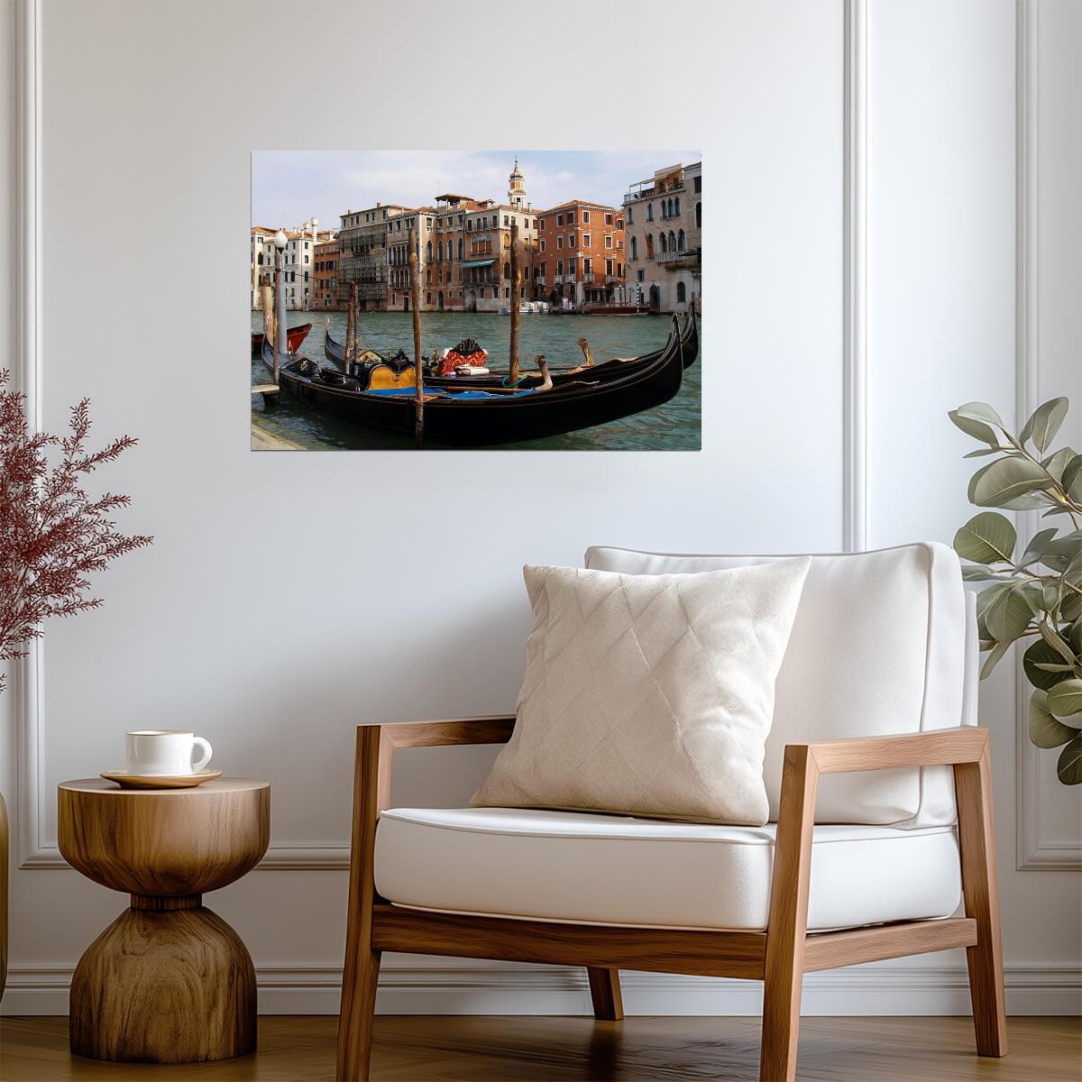 Gondola in the Canals of Venice | Italy Photography Print | European Travel Poster - Photography Poster