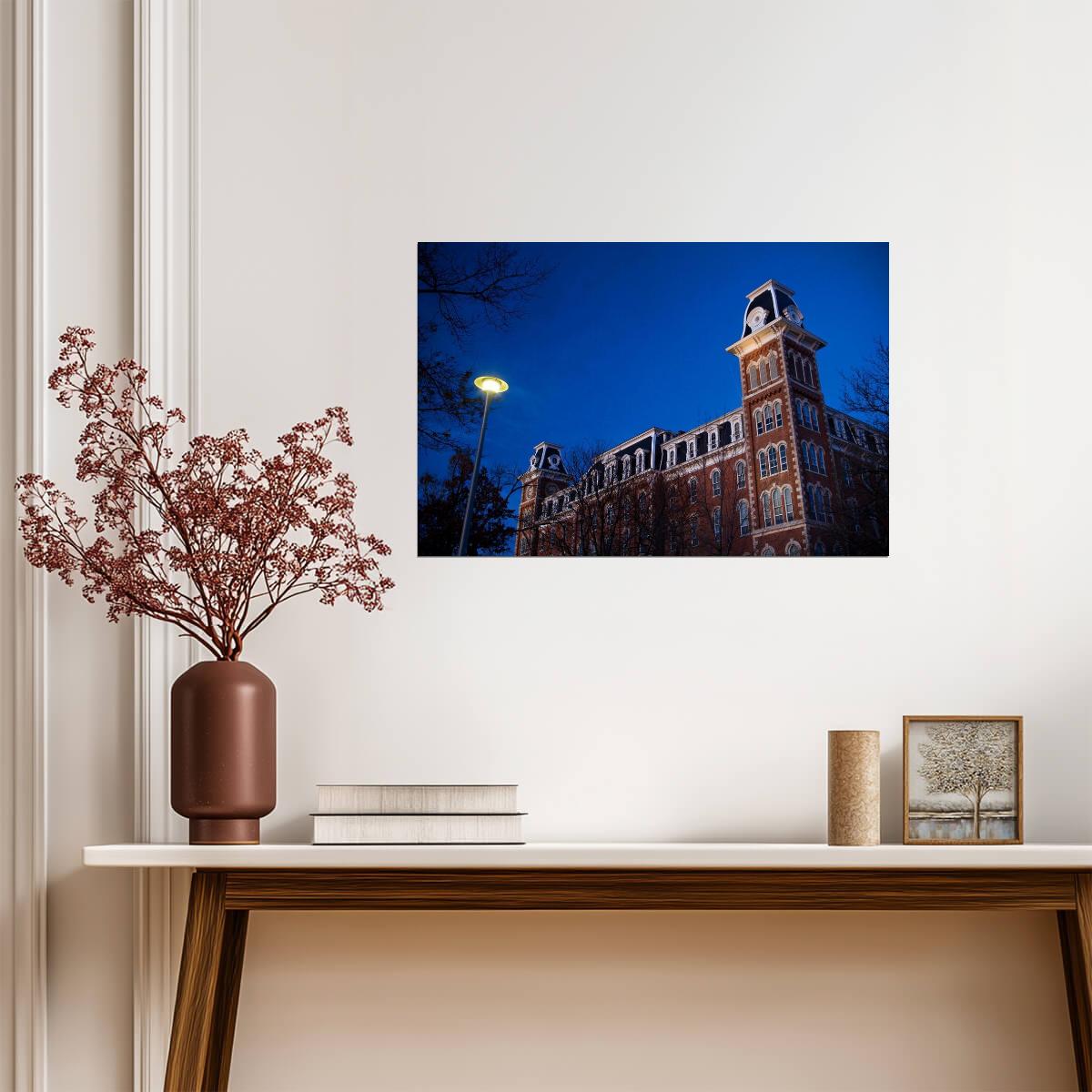 Old Main at the University of Arkansas | Fayetteville Campus Photography | Collegiate Poster - Photography Poster