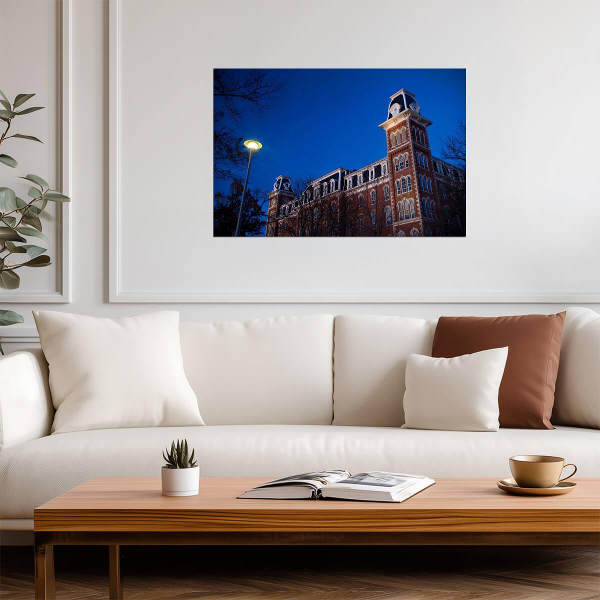 Old Main at the University of Arkansas | Fayetteville Campus Photography | Collegiate Poster - Photography Poster