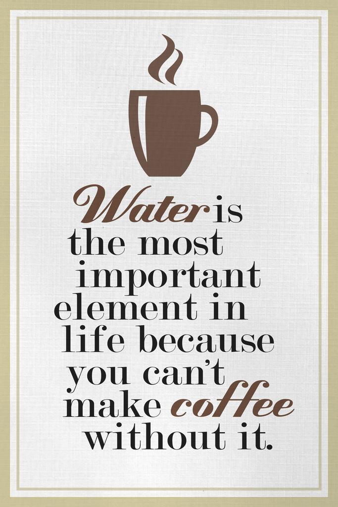 Coffee Periodic Table Element | Funny Chemistry Quote Poster | Kitchen Science Wall Art - Type & Quotes Poster