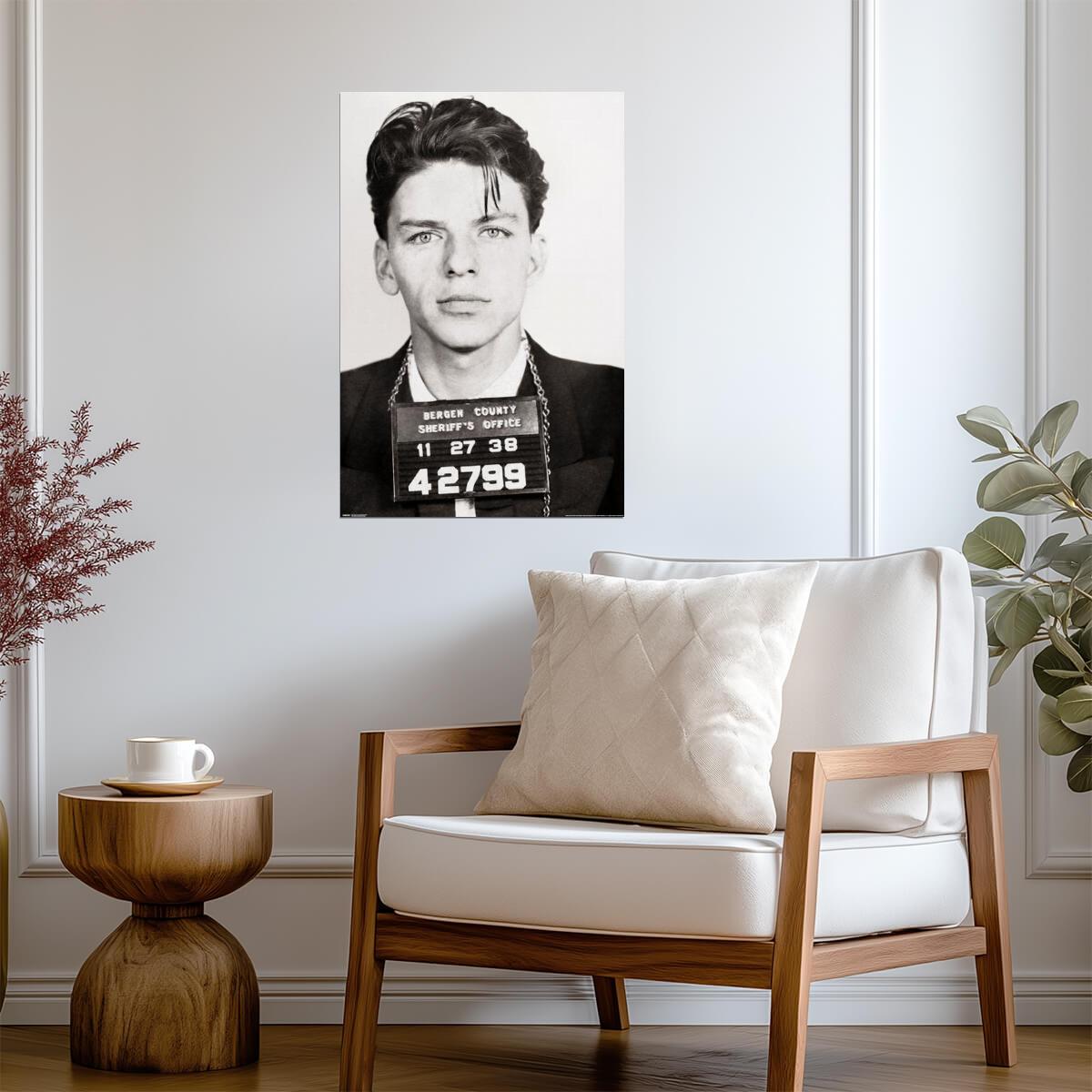 Frank Sinatra Mugshot | 1938 Police Photograph | Vintage Music Legend Poster - Music Poster