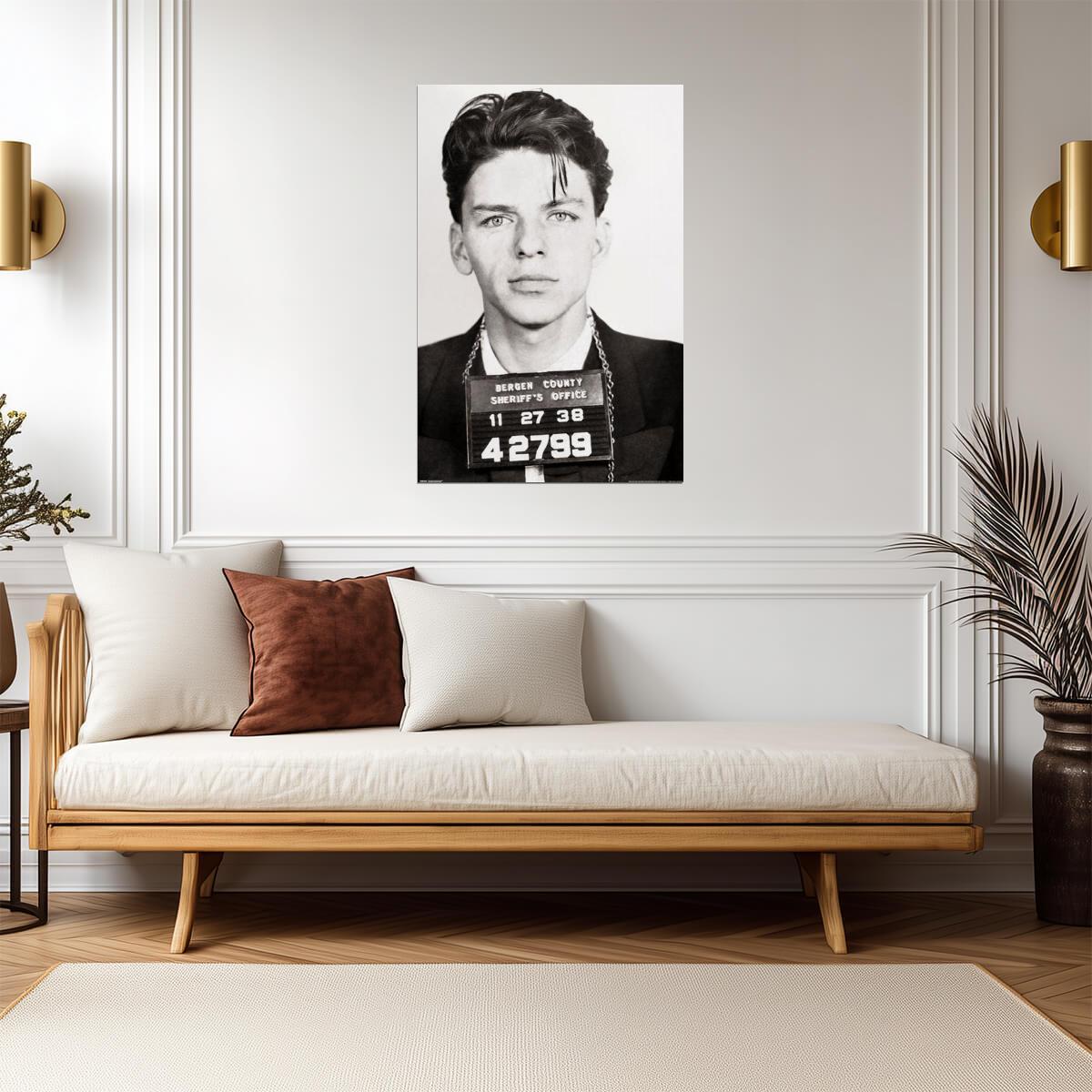 Frank Sinatra Mugshot | 1938 Police Photograph | Vintage Music Legend Poster - Music Poster