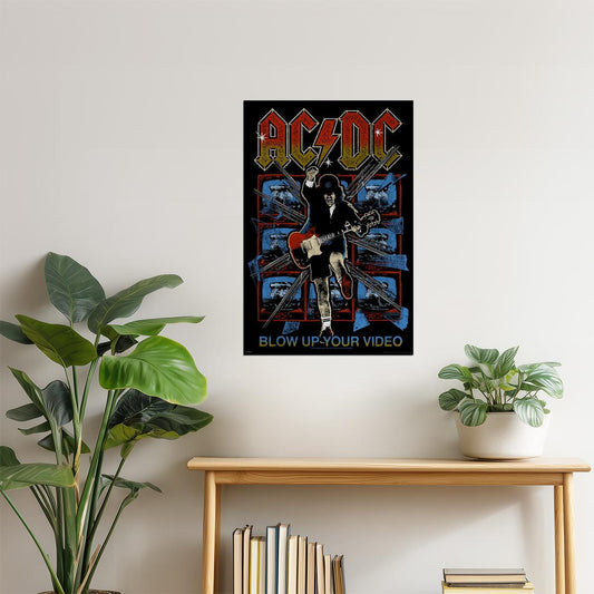 AC/DC Blow Up Your Video | Album Cover Poster | 80s Hard Rock Wall Art