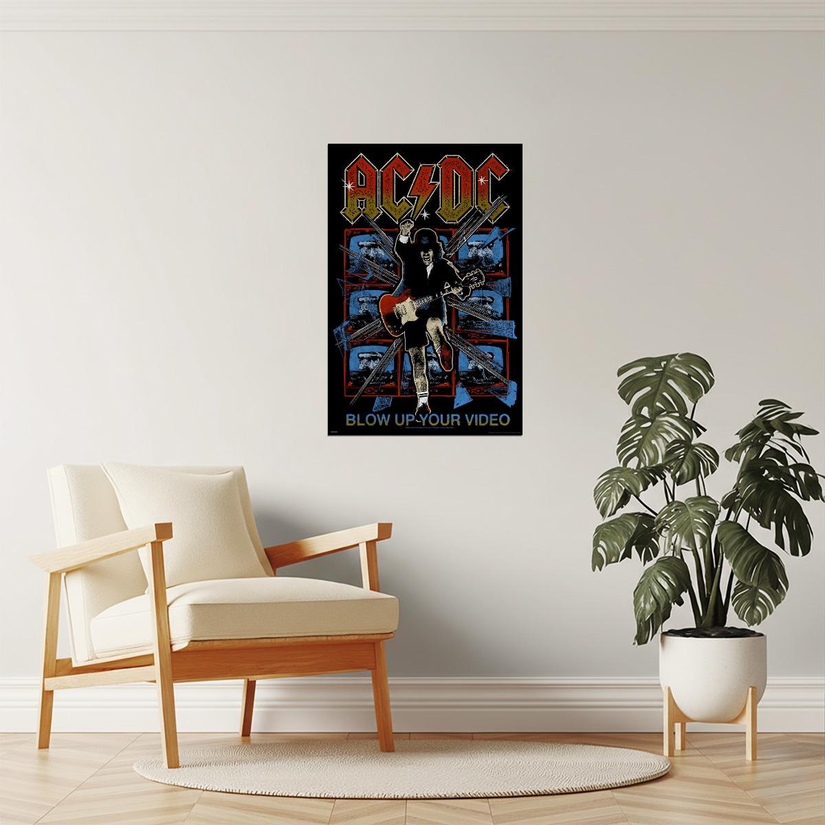AC/DC Blow Up Your Video | Album Cover Poster | 80s Hard Rock Wall Art
