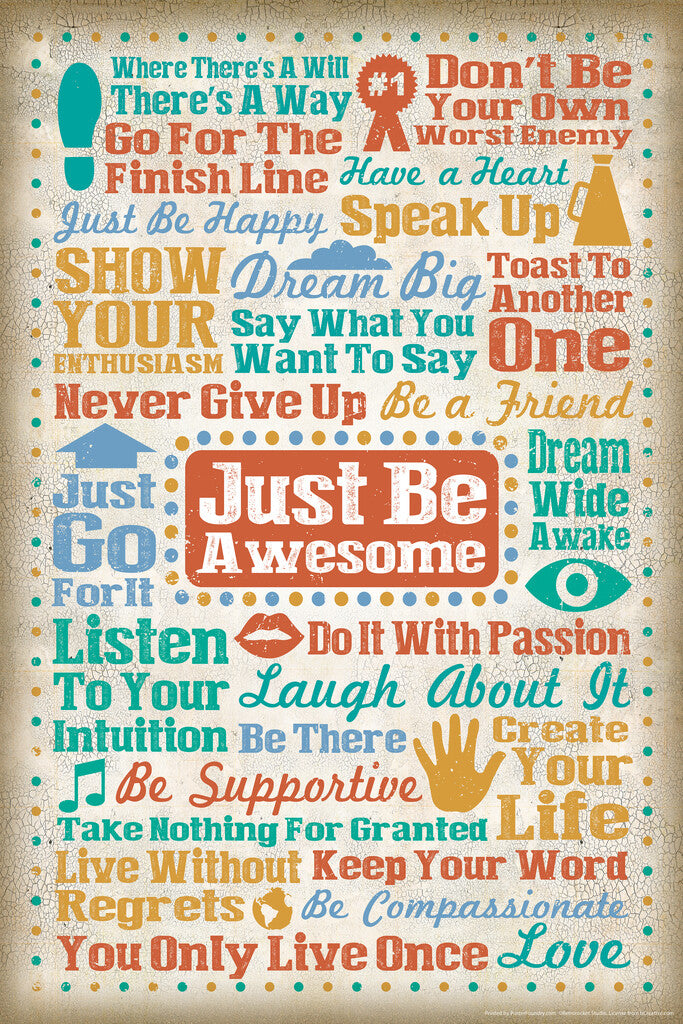 Just Be Awesome | Motivational Poster