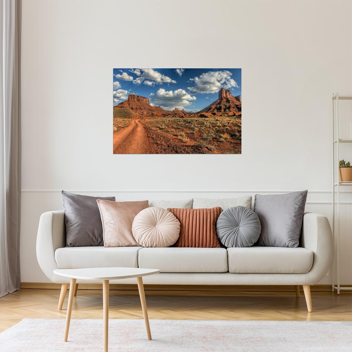 Epic Moab Landscape Poster | Utah Desert Photography | American West Wall Art