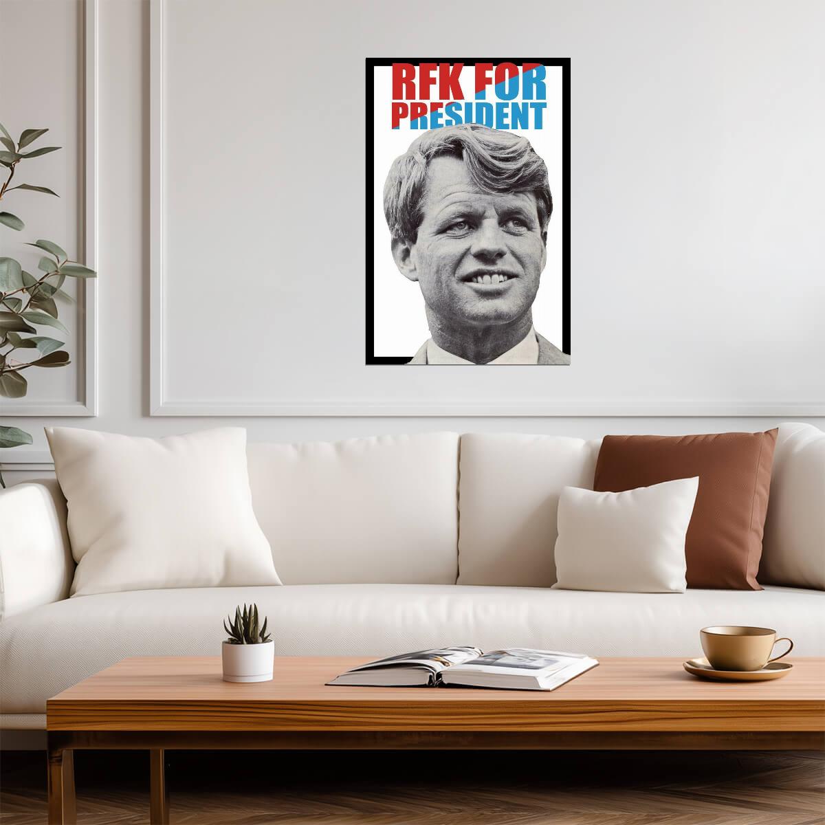 Robert F. Kennedy for President | RFK 1968 Campaign Poster | Vintage Political Art - Vintage & Retro Poster