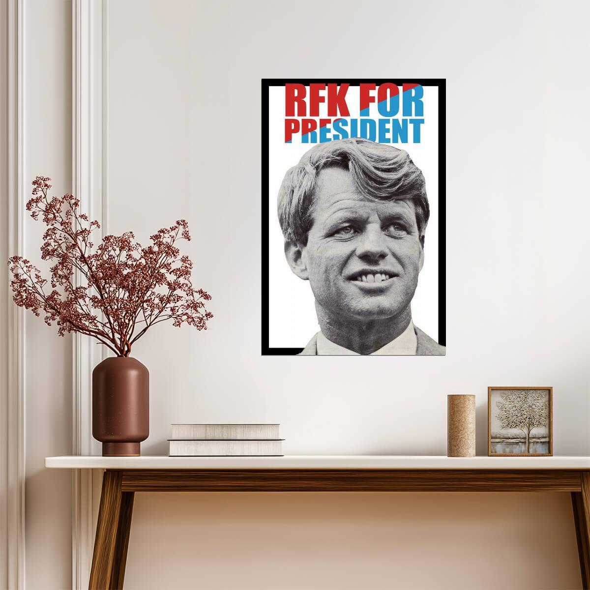 Robert F. Kennedy for President | RFK 1968 Campaign Poster | Vintage Political Art - Vintage & Retro Poster