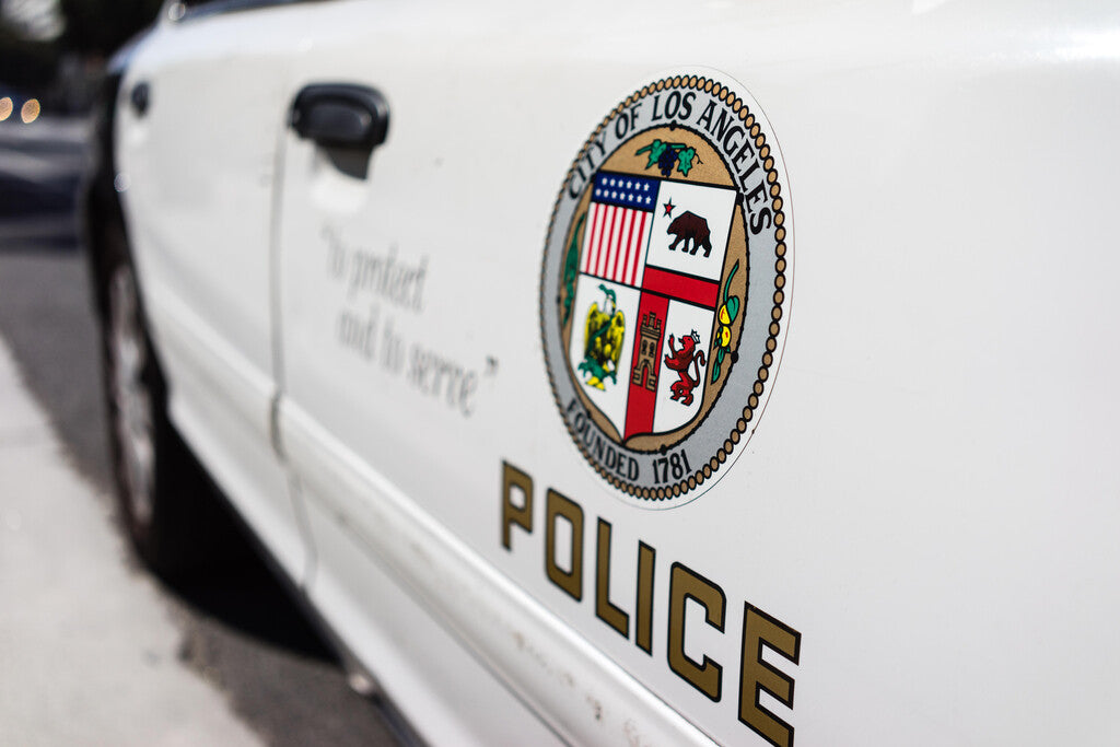 Los Angeles Police Car Poster | LAPD Cruiser Photography | California Wall Art