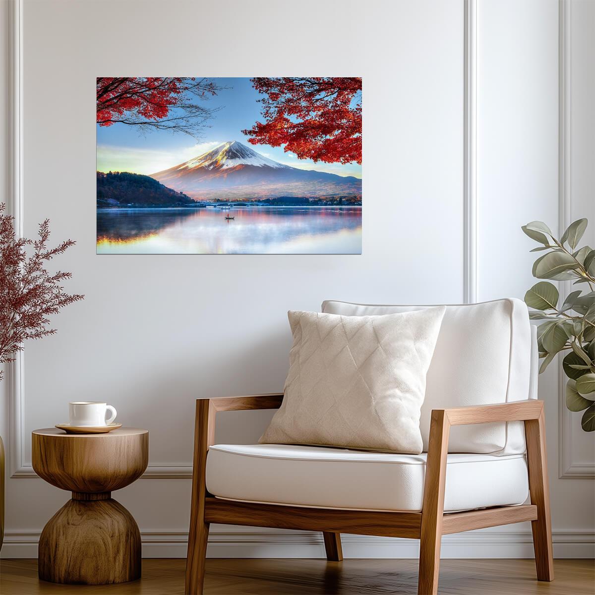 Mount Fuji in Autumn | Landscape Photography Print | Japan Travel Poster