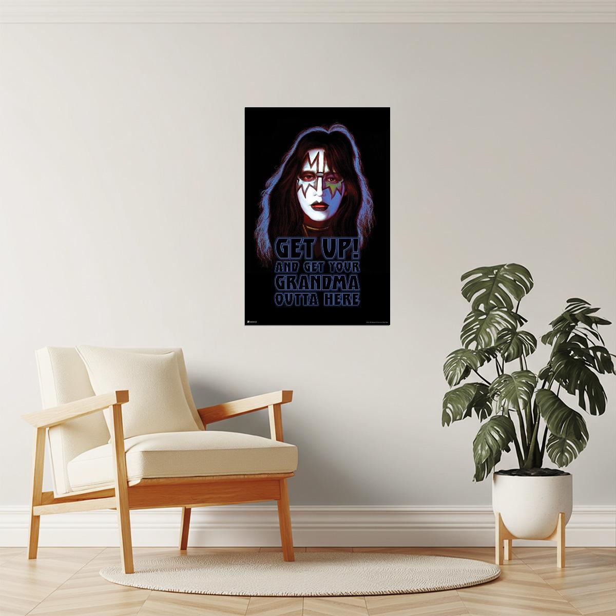 KISS Ace Frehley Solo Album | Vintage Poster | 70s Rock Wall Art