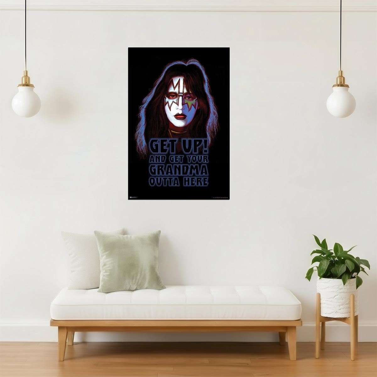 KISS Ace Frehley Solo Album | Vintage Poster | 70s Rock Wall Art