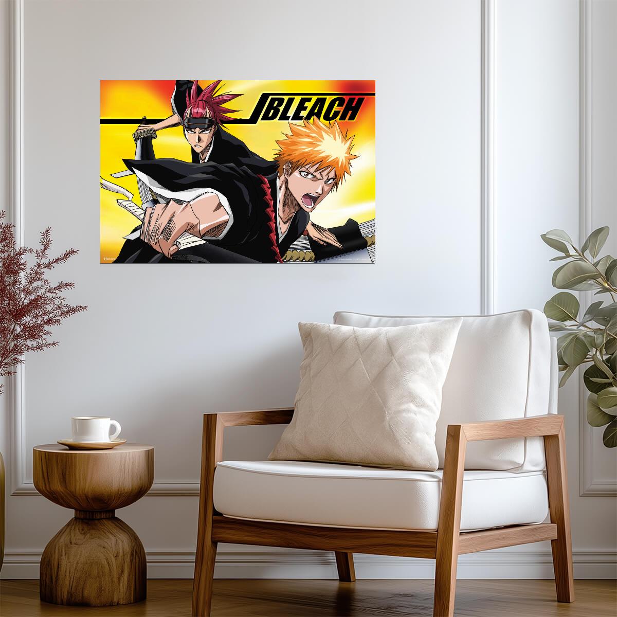 Bleach Ichigo & Renji | Shonen Manga Art | Soul Reaper Poster
