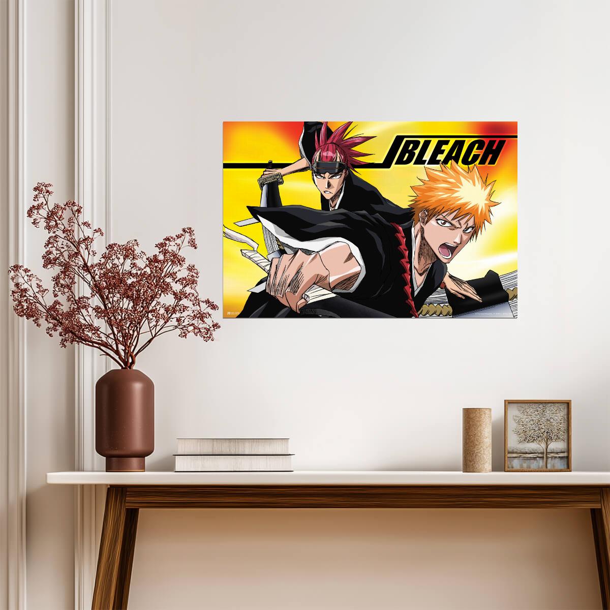 Bleach Ichigo & Renji | Shonen Manga Art | Soul Reaper Poster