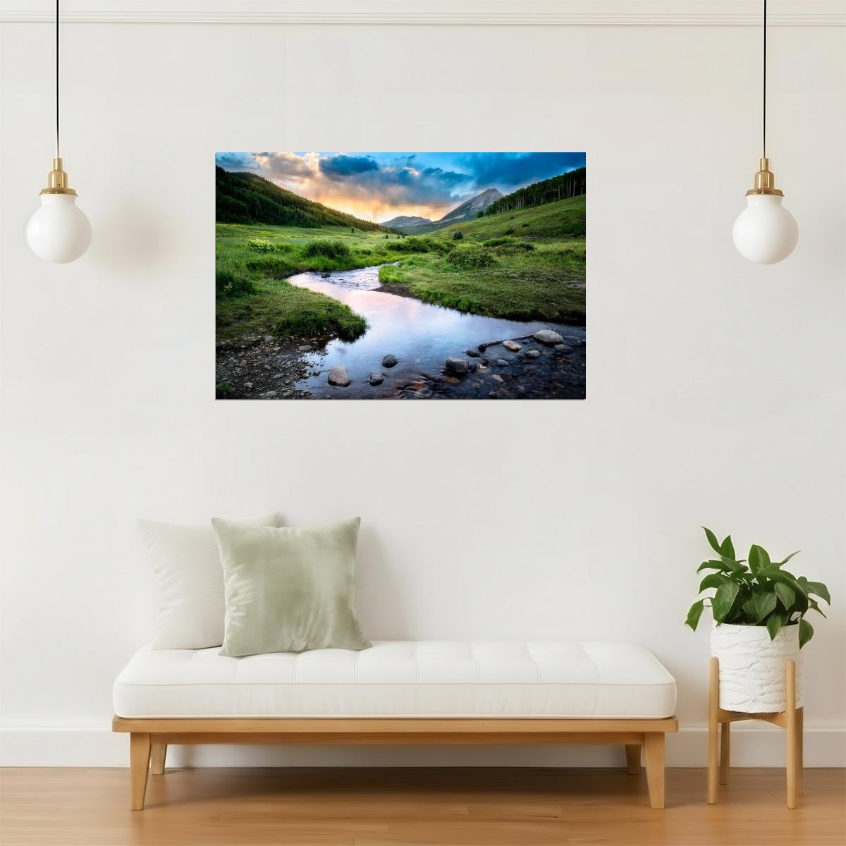Crested Butte Poster | Colorado Rocky Mountains Photography | Landscape Wall Art
