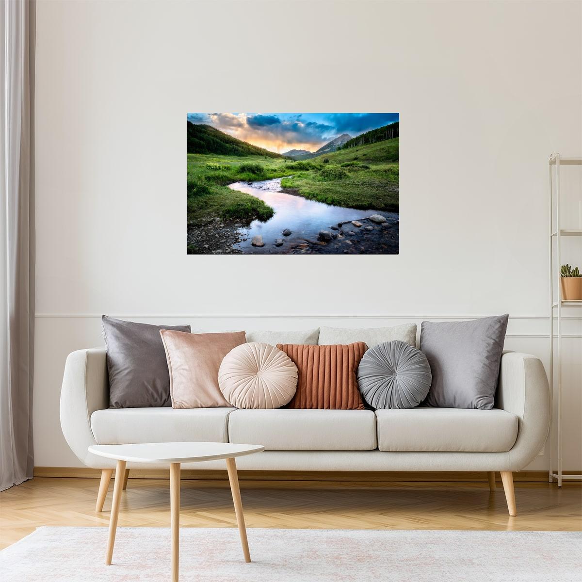 Crested Butte Poster | Colorado Rocky Mountains Photography | Landscape Wall Art
