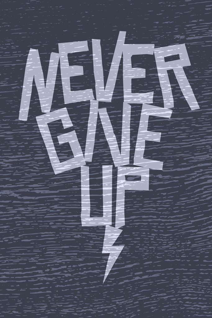 Never Give Up | Motivational Poster (Workout / Gym)