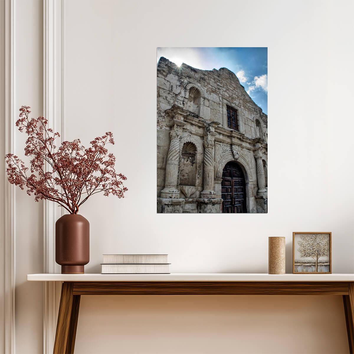 The Alamo Mission in San Antonio Texas | Historical Landmark Photography | American History Poster - Photography Poster