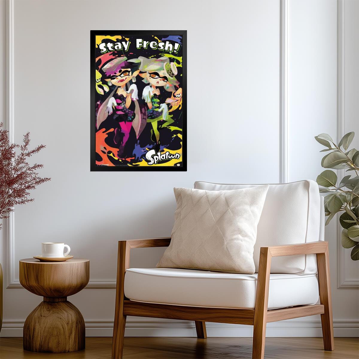 Splatoon Stay Fresh | Nintendo Game Poster | Colorful Inkling Wall Art