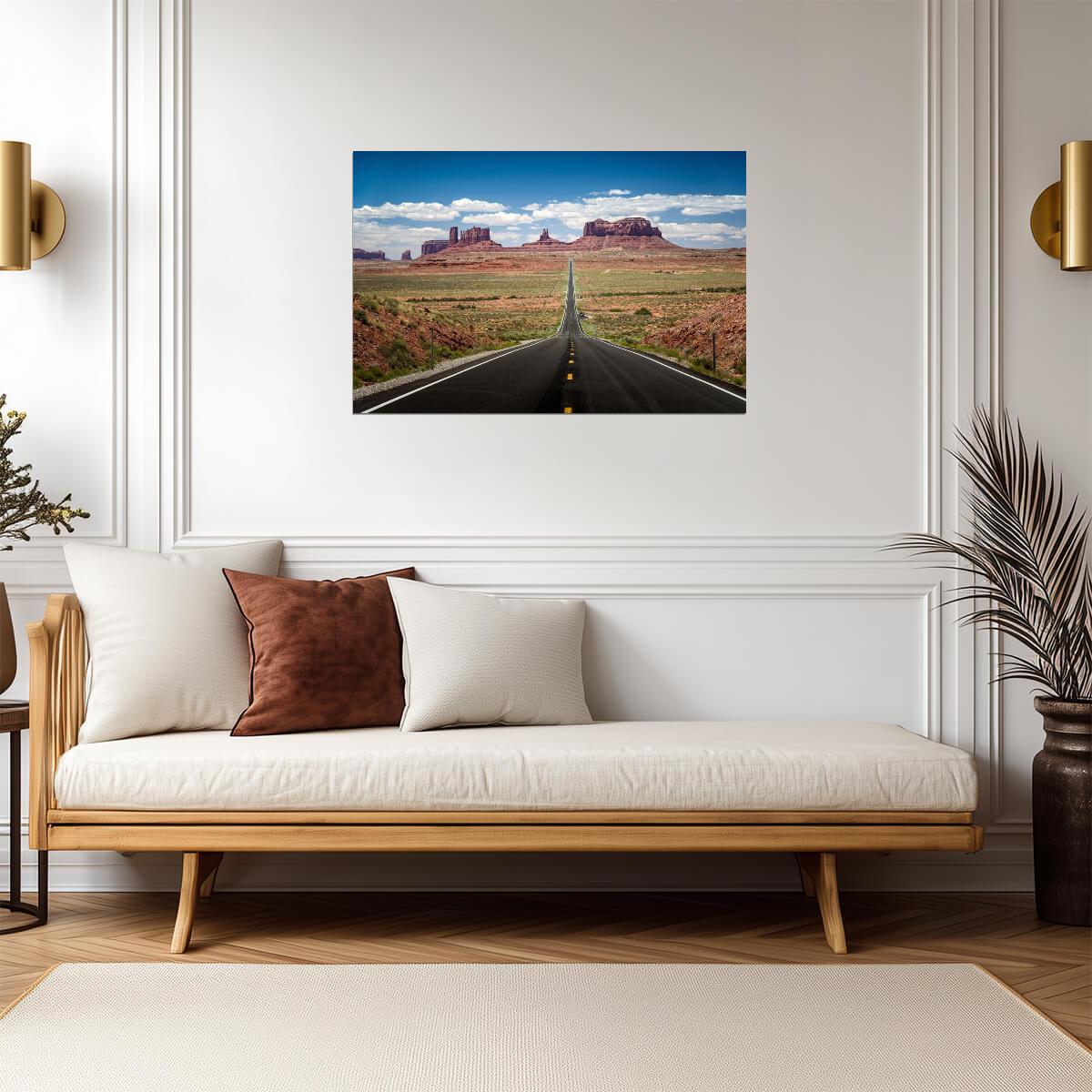 Forrest Gump Point in Monument Valley | Landscape Photography Poster - Movies & TV Poster