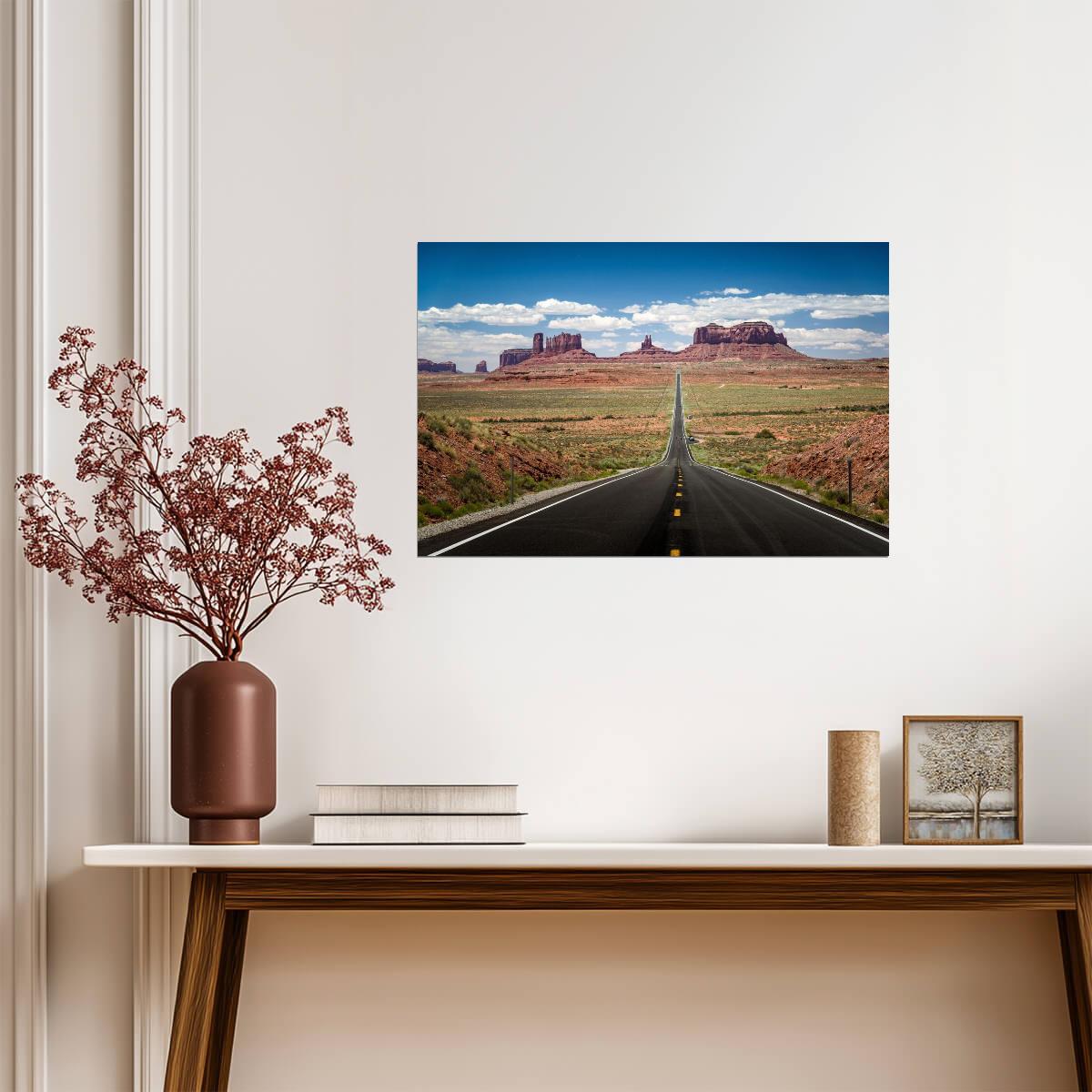 Forrest Gump Point in Monument Valley | Landscape Photography Poster - Movies & TV Poster