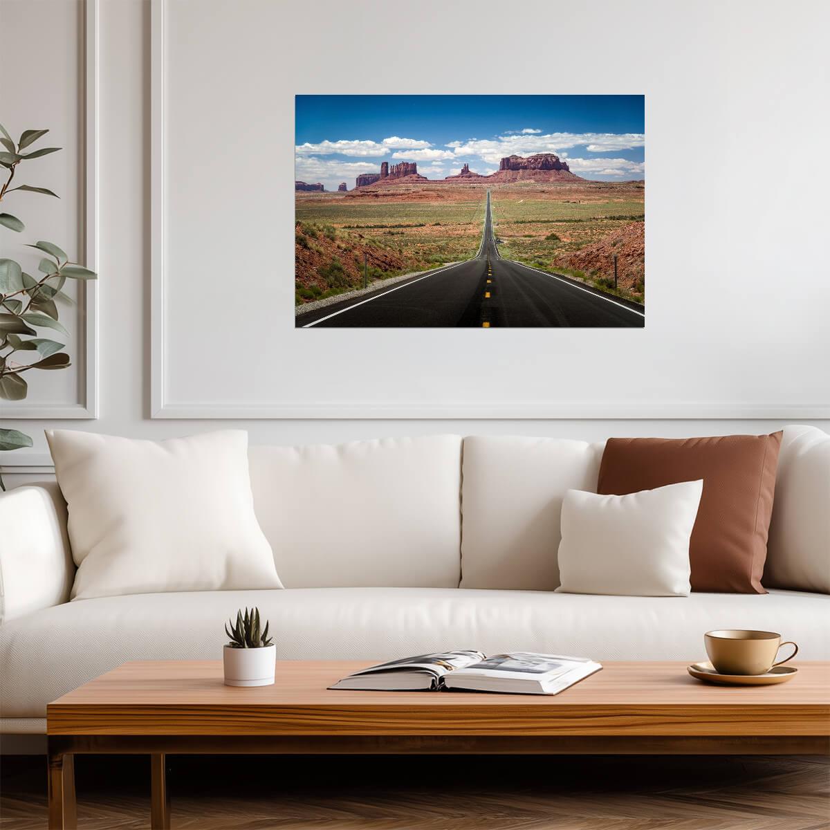 Forrest Gump Point in Monument Valley | Landscape Photography Poster - Movies & TV Poster