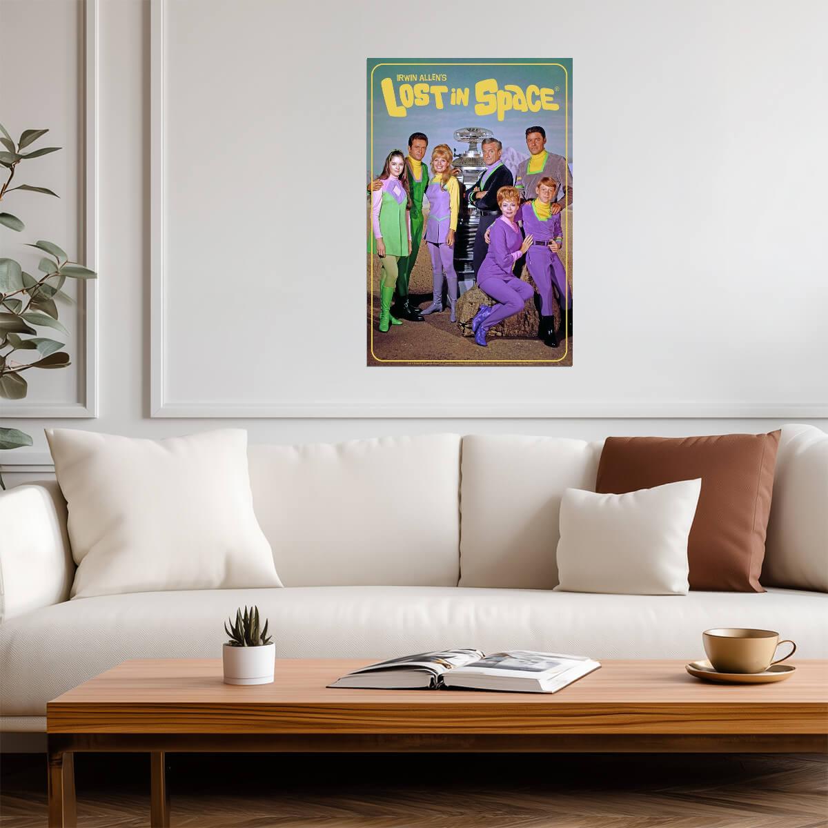 Lost in Space Cast Portrait | Vintage Sci-Fi TV Show | 1960s Science Fiction Poster - Movies & TV Poster