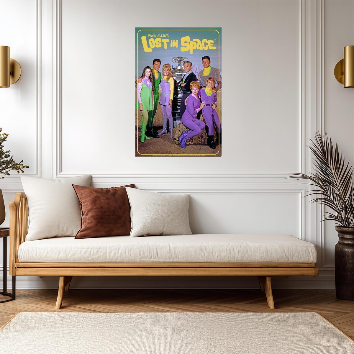 Lost in Space Cast Portrait | Vintage Sci-Fi TV Show | 1960s Science Fiction Poster - Movies & TV Poster