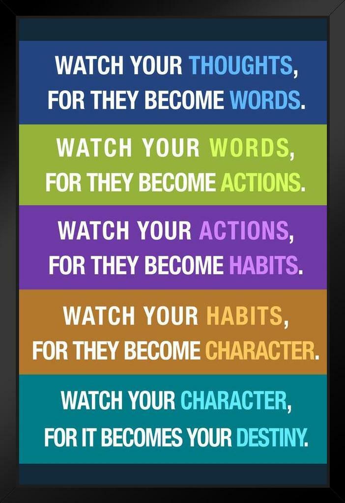 Watch Your Thoughts | Motivational Poster