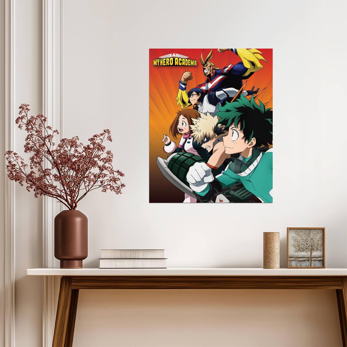 My Hero Academia Class 1-A | MHA Poster | Shonen Superhero Art