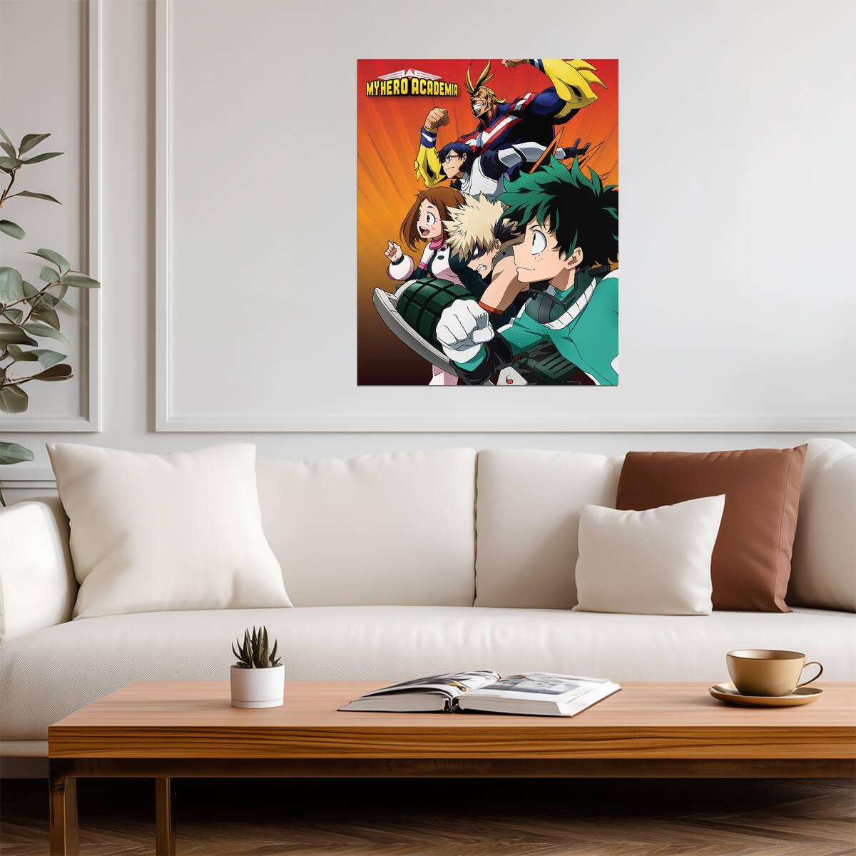 My Hero Academia Class 1-A | MHA Poster | Shonen Superhero Art
