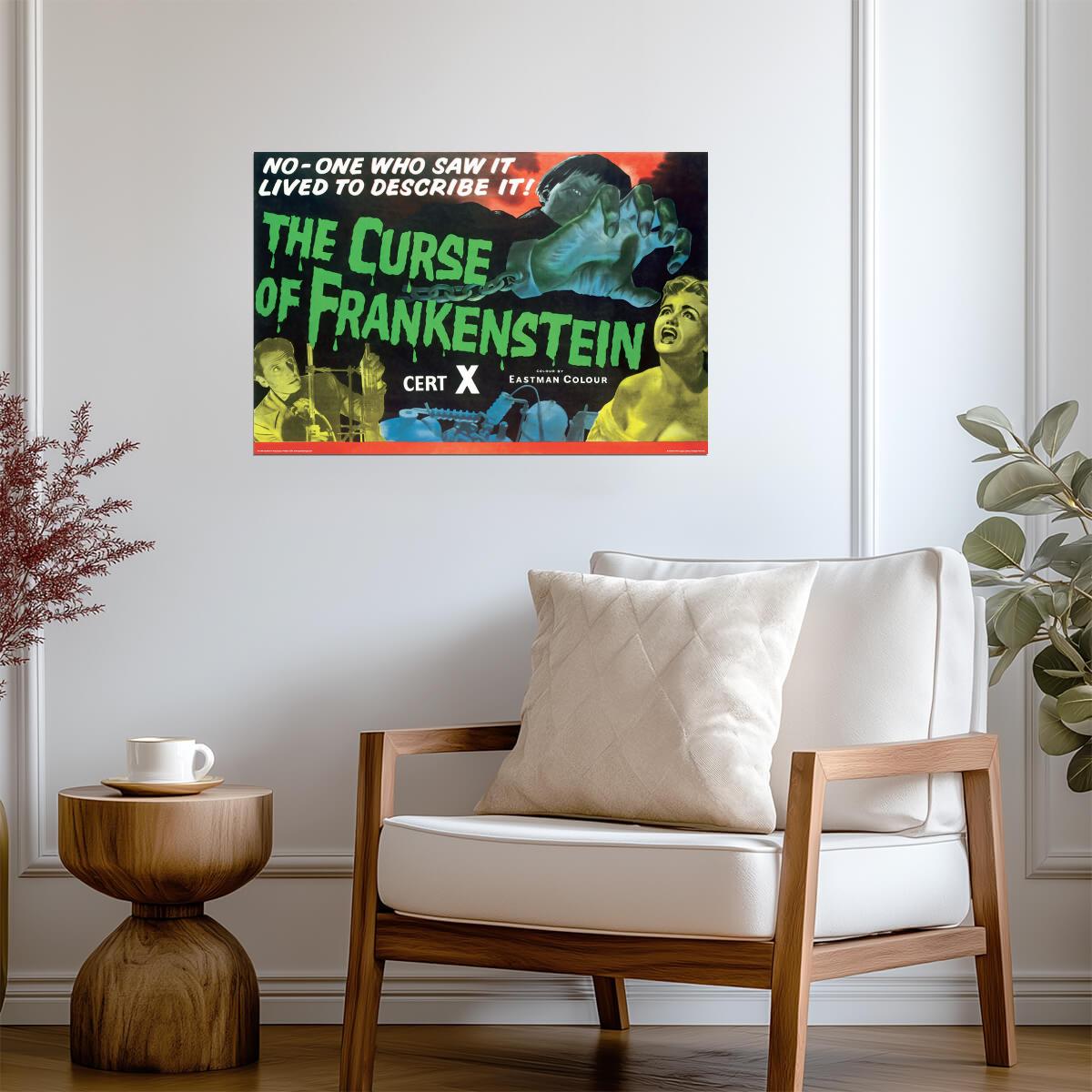 The Curse Of Frankenstein | Classic Horror Movie Poster - Movies & TV Poster