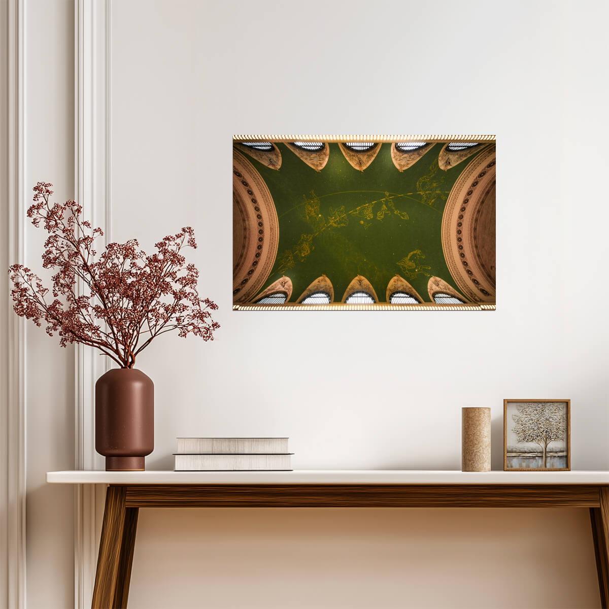 Decorated Ceiling of Grand Central Station | New York Architecture Photography | Landmark Poster - Photography Poster
